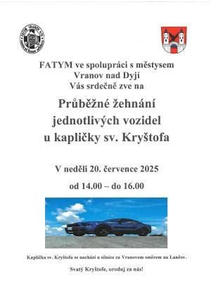 Žehnání vozidel u kapličky